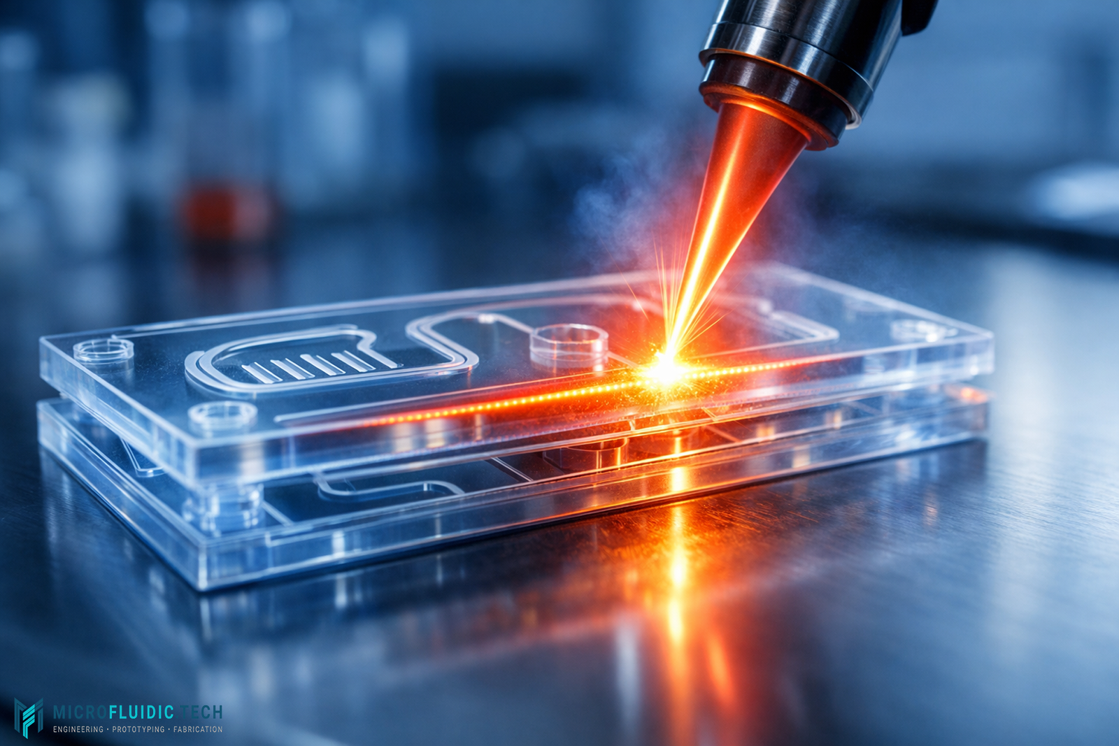 Welding of Polymers for Microfluidic Devices: Advances in Absorber-Free Mid-IR Laser Processing